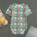 Hand Drawn Dragon Fruit Pattern Print Men's Bodysuit