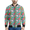 Hand Drawn Dragon Fruit Pattern Print Men's Bomber Jacket