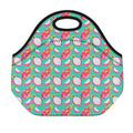 Hand Drawn Dragon Fruit Pattern Print Neoprene Lunch Bag
