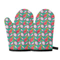 Hand Drawn Dragon Fruit Pattern Print Oven Mitts