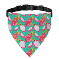 Hand Drawn Dragon Fruit Pattern Print Over The Collar Dog Bandana