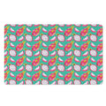 Hand Drawn Dragon Fruit Pattern Print Polyester Doormat