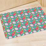 Hand Drawn Dragon Fruit Pattern Print Polyester Doormat