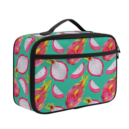 Hand Drawn Dragon Fruit Pattern Print Portable Lunch Bag