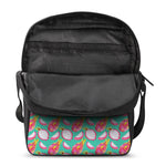Hand Drawn Dragon Fruit Pattern Print Rectangular Crossbody Bag