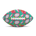 Hand Drawn Dragon Fruit Pattern Print Rugby Ball