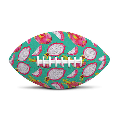 Hand Drawn Dragon Fruit Pattern Print Rugby Ball