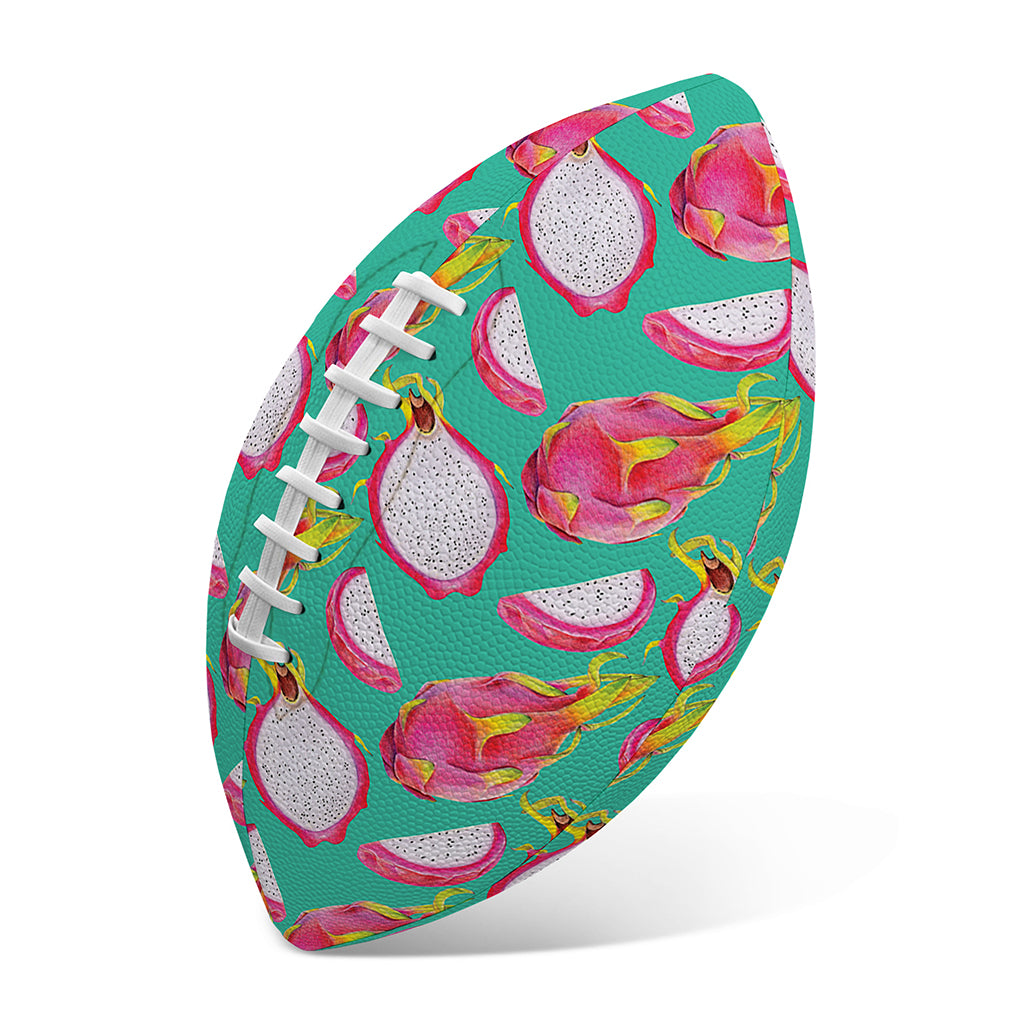 Hand Drawn Dragon Fruit Pattern Print Rugby Ball