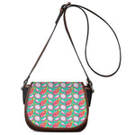 Hand Drawn Dragon Fruit Pattern Print Saddle Bag
