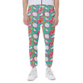 Hand Drawn Dragon Fruit Pattern Print Joggers