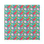 Hand Drawn Dragon Fruit Pattern Print Silk Bandana