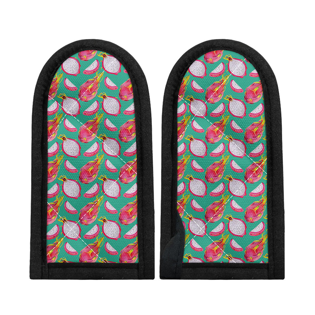 Hand Drawn Dragon Fruit Pattern Print Skillet Handle Cover