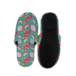 Hand Drawn Dragon Fruit Pattern Print Slippers