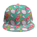 Hand Drawn Dragon Fruit Pattern Print Snapback Cap