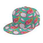 Hand Drawn Dragon Fruit Pattern Print Snapback Cap