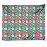 Hand Drawn Dragon Fruit Pattern Print Tapestry