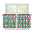 Hand Drawn Dragon Fruit Pattern Print Tier Curtains