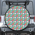 Hand Drawn Dragon Fruit Pattern Print Tire Cover