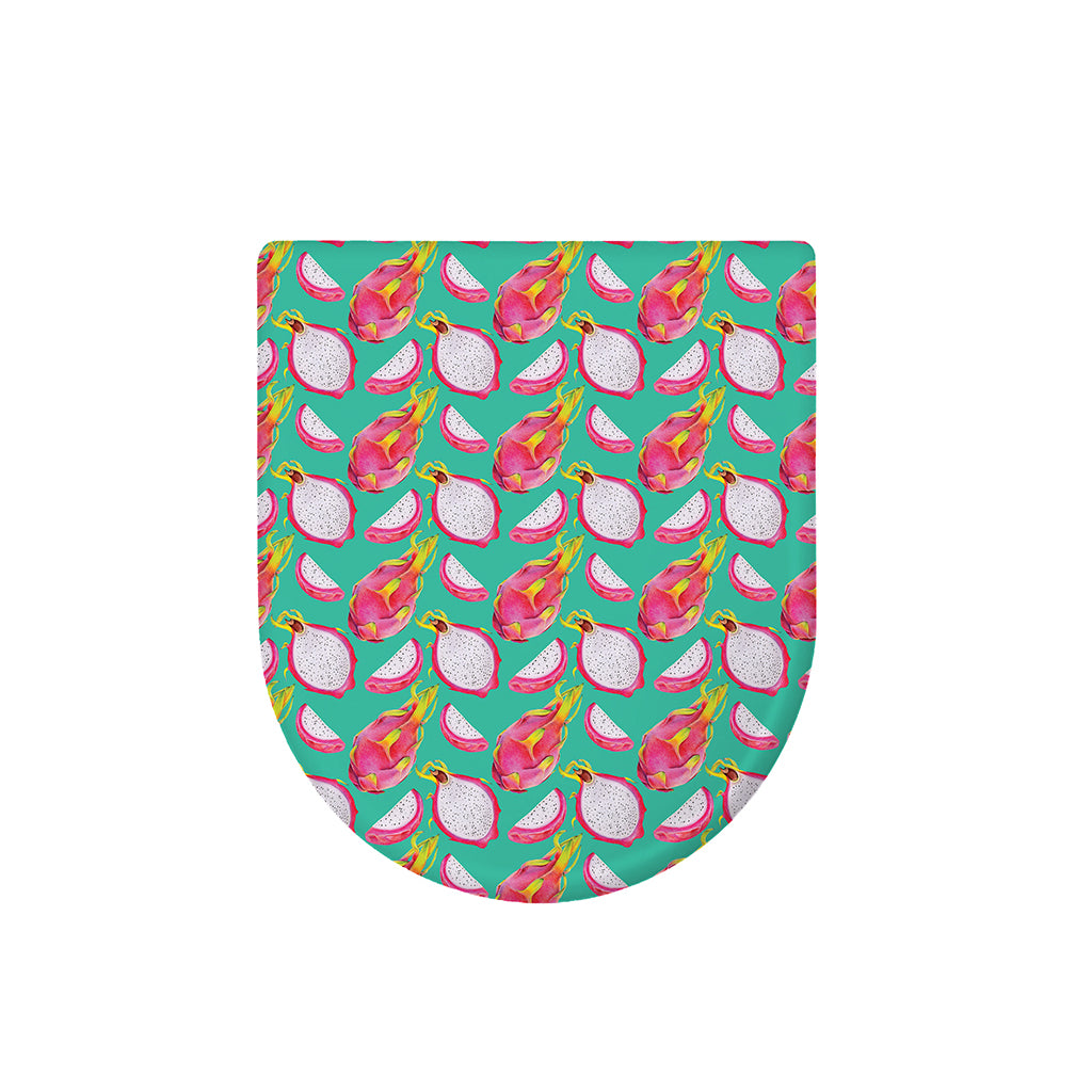 Hand Drawn Dragon Fruit Pattern Print Toilet Lid Cover