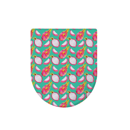 Hand Drawn Dragon Fruit Pattern Print Toilet Lid Cover