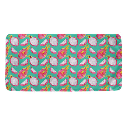 Hand Drawn Dragon Fruit Pattern Print Towel