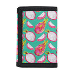 Hand Drawn Dragon Fruit Pattern Print Trifold Wallet