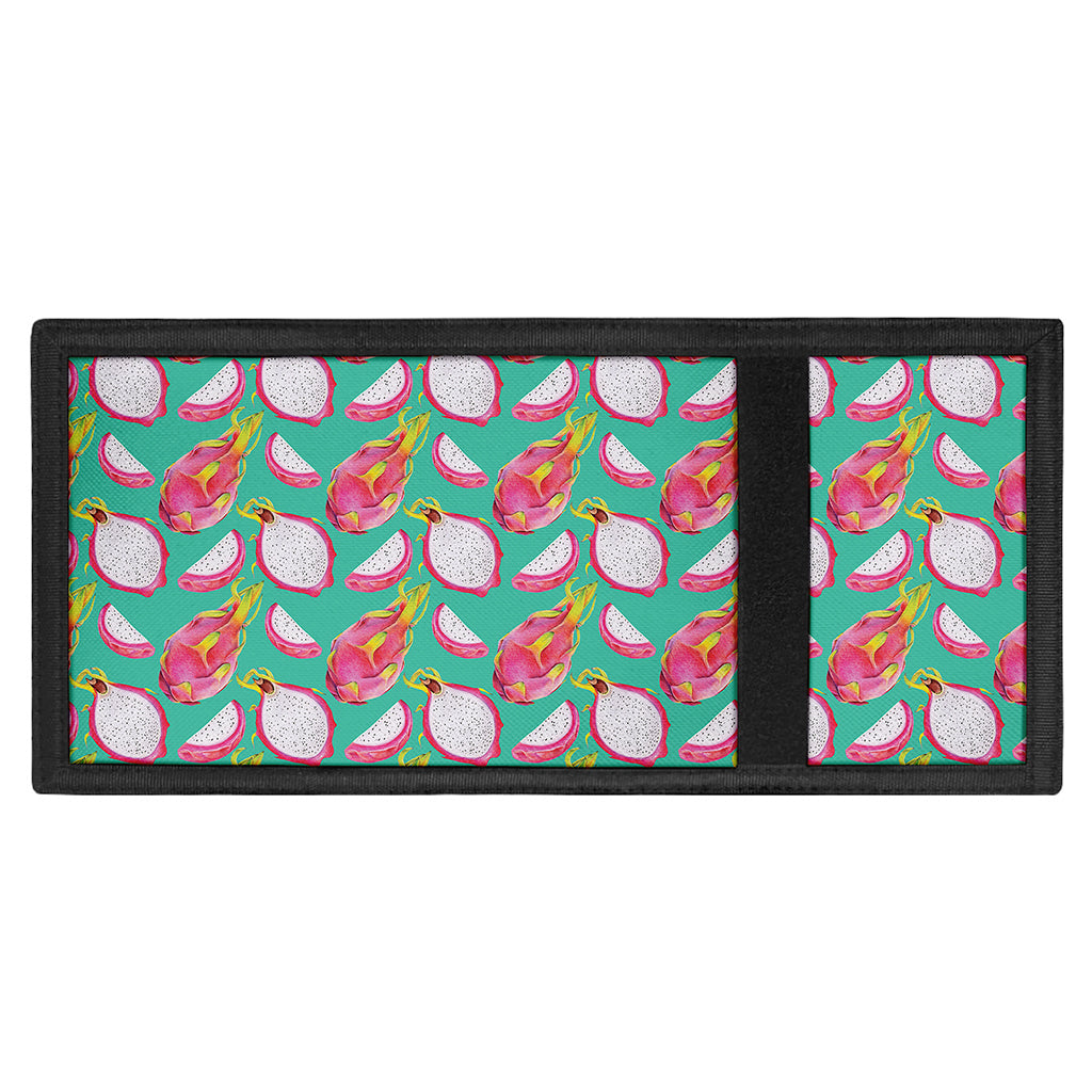 Hand Drawn Dragon Fruit Pattern Print Trifold Wallet