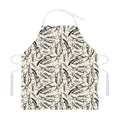 Hand Drawn Mantis Pattern Print Adjustable Apron