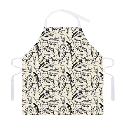 Hand Drawn Mantis Pattern Print Adjustable Apron