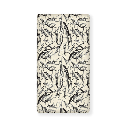 Hand Drawn Mantis Pattern Print Baby Crib Sheet