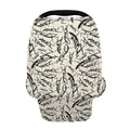 Hand Drawn Mantis Pattern Print Baby Seat Cover