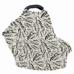 Hand Drawn Mantis Pattern Print Baby Seat Cover