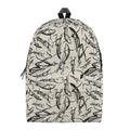 Hand Drawn Mantis Pattern Print School Backpack