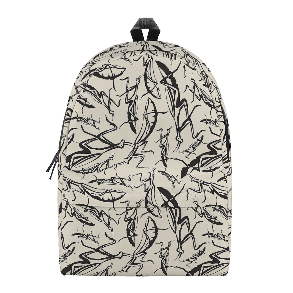 Hand Drawn Mantis Pattern Print Backpack