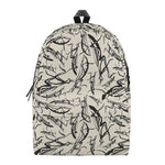 Hand Drawn Mantis Pattern Print Backpack