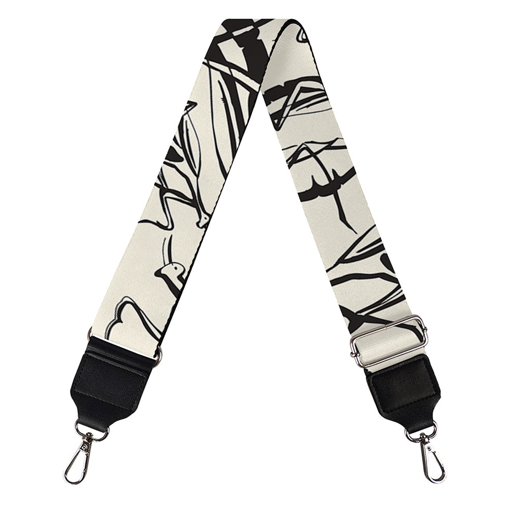 Hand Drawn Mantis Pattern Print Bag Strap