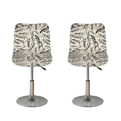 Hand Drawn Mantis Pattern Print Bar Stool Covers