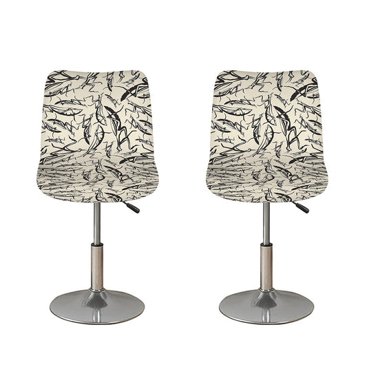 Hand Drawn Mantis Pattern Print Bar Stool Covers