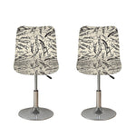 Hand Drawn Mantis Pattern Print Bar Stool Covers