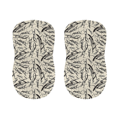 Hand Drawn Mantis Pattern Print Bar Stool Covers