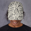 Hand Drawn Mantis Pattern Print Baseball Cap
