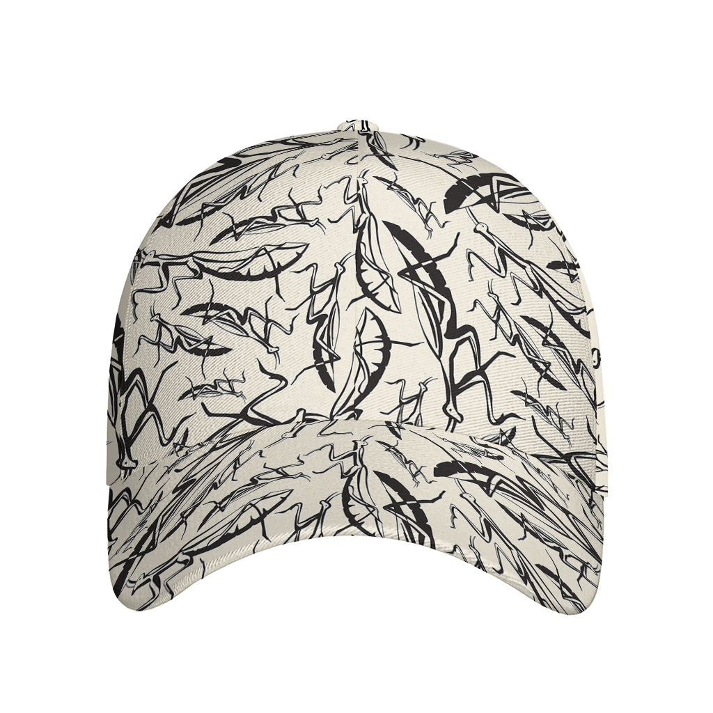 Hand Drawn Mantis Pattern Print Baseball Cap