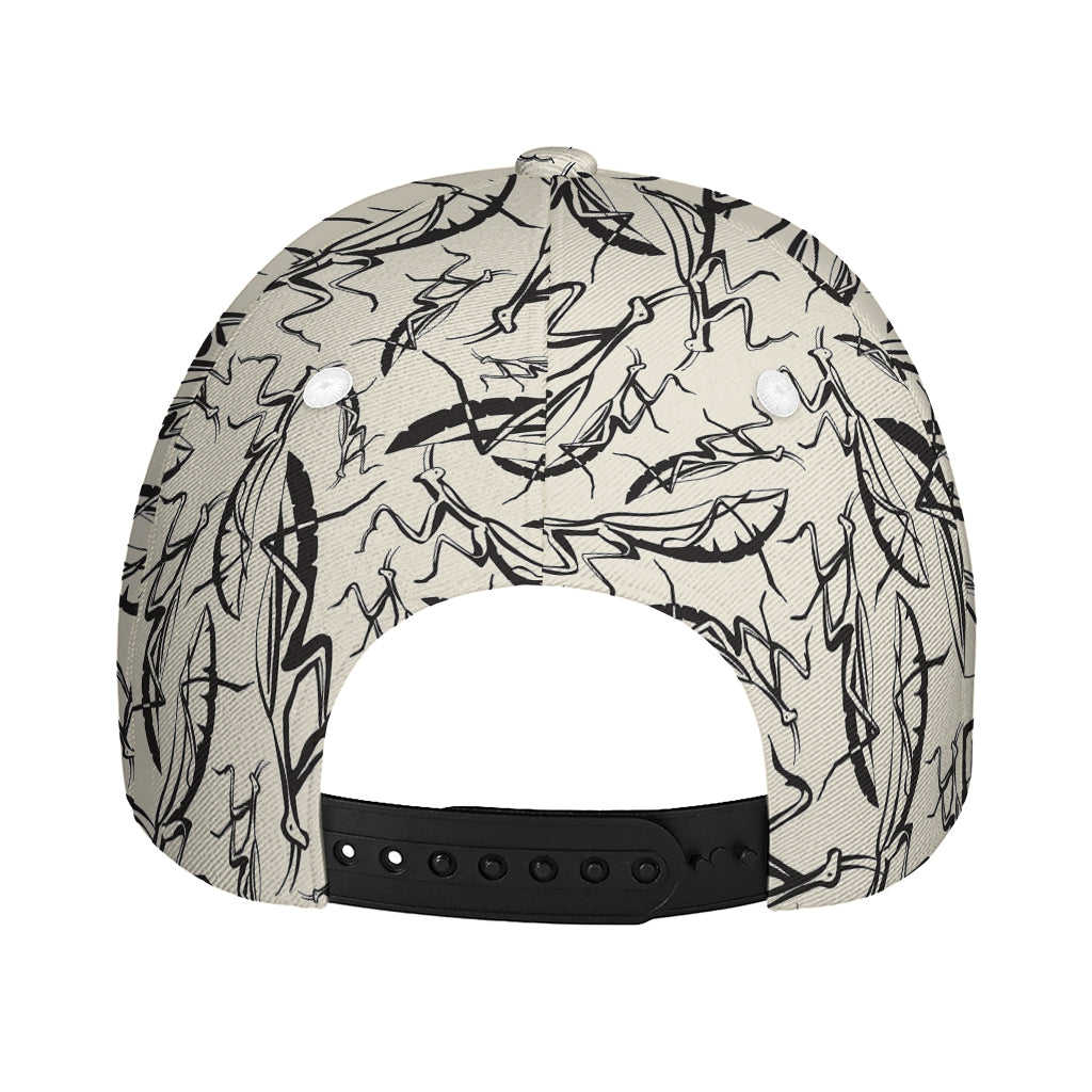 Hand Drawn Mantis Pattern Print Baseball Cap