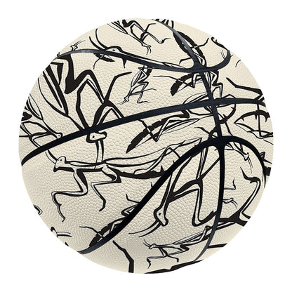Hand Drawn Mantis Pattern Print Basketball