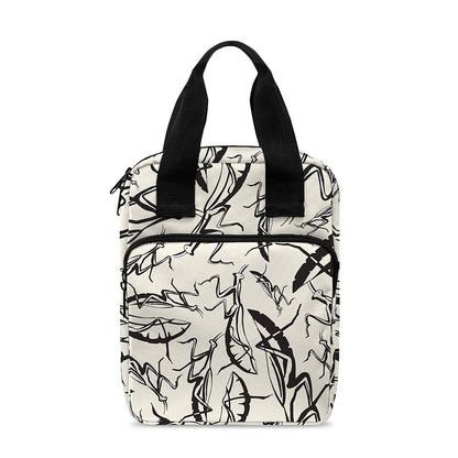 Hand Drawn Mantis Pattern Print Bible Tote Bag