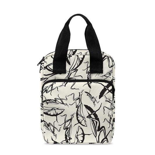 Hand Drawn Mantis Pattern Print Bible Tote Bag