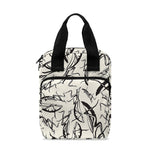 Hand Drawn Mantis Pattern Print Bible Tote Bag