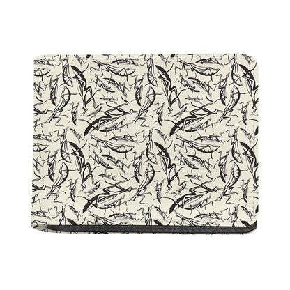 Hand Drawn Mantis Pattern Print Bifold Wallet