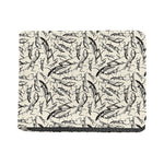 Hand Drawn Mantis Pattern Print Bifold Wallet