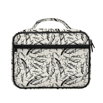 Hand Drawn Mantis Pattern Print Briefcase Bible Bag